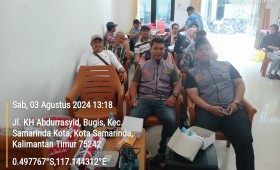 Serah terima barang sub kegiatan pembangunan sarana prasarana dan pemberdayaan masyarakat di lingkungan RT se-Kelurahan Bugis